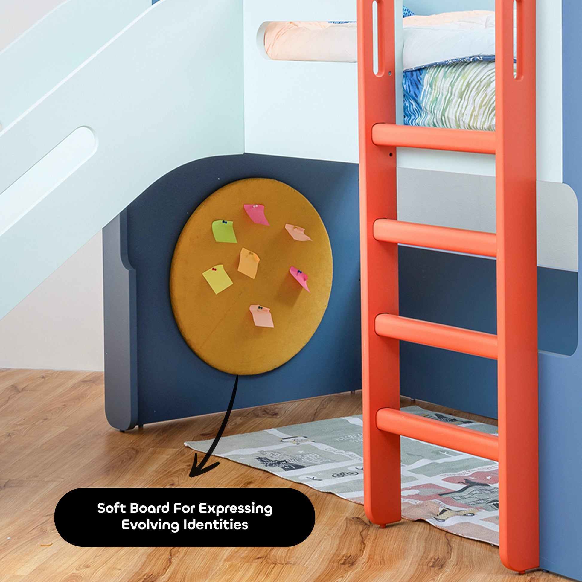 media_gallary Castle Loft Bed - Blue 4