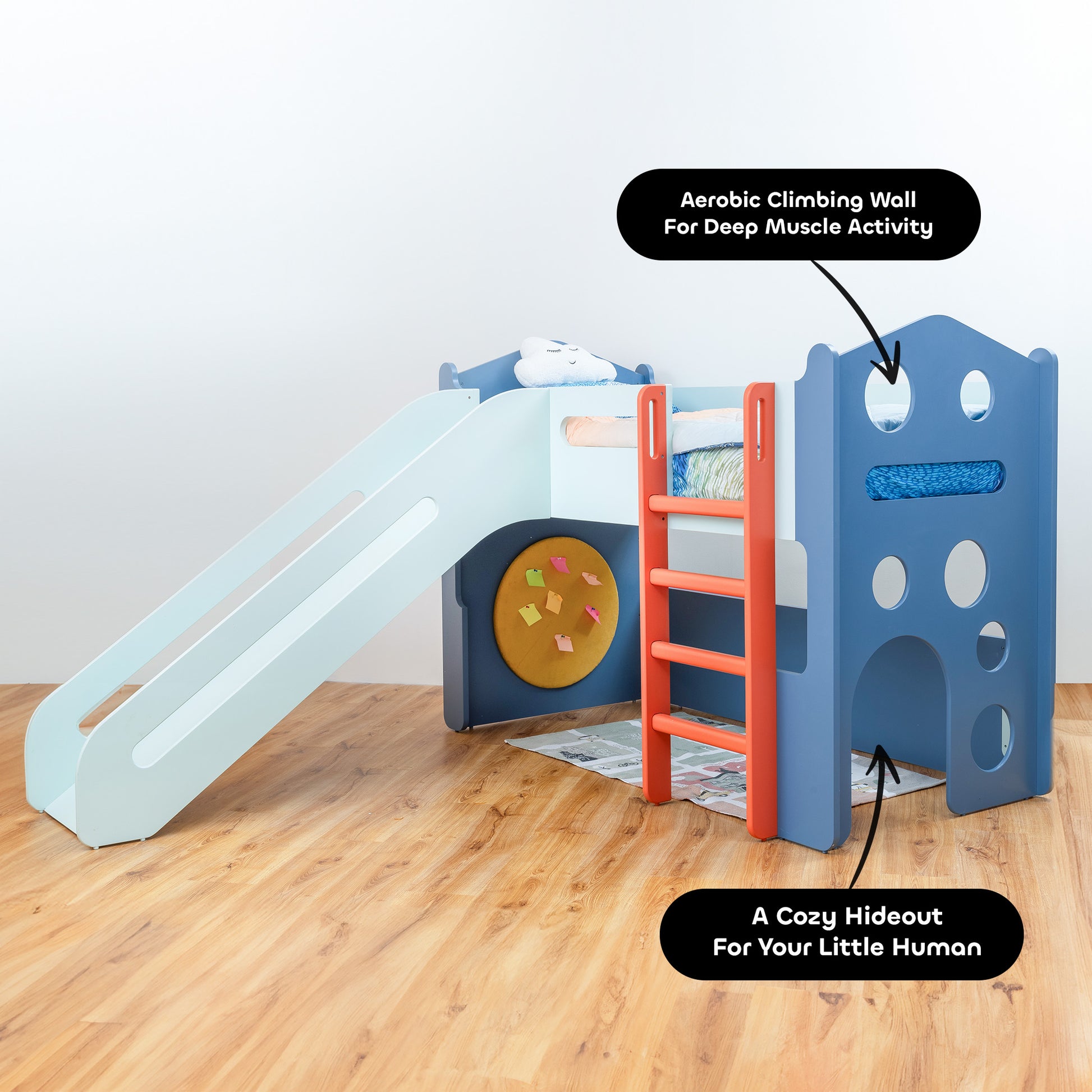 media_gallary Castle Loft Bed - Blue 3