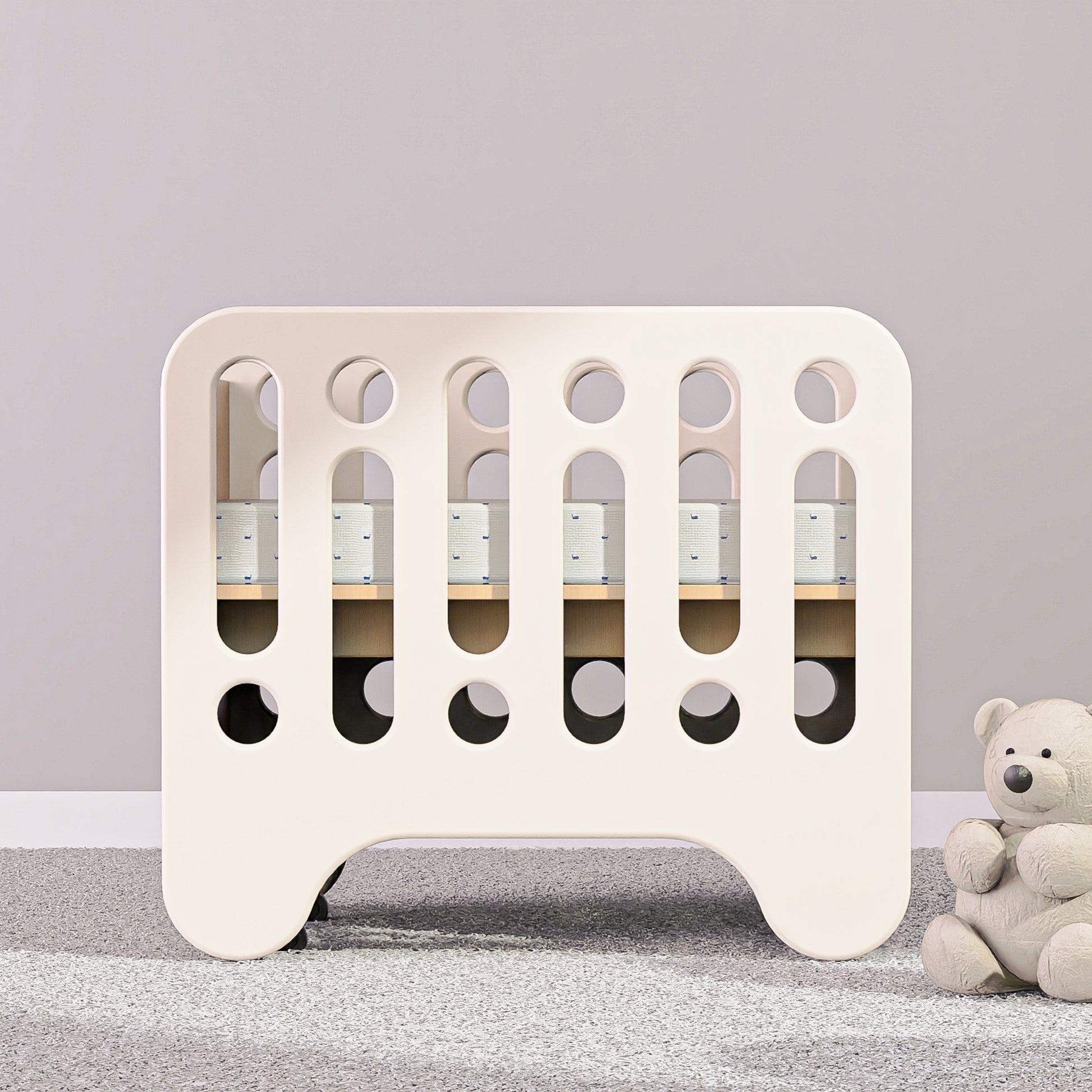 media_gallary Cocoon Crib With Wheels with Mattress 2
