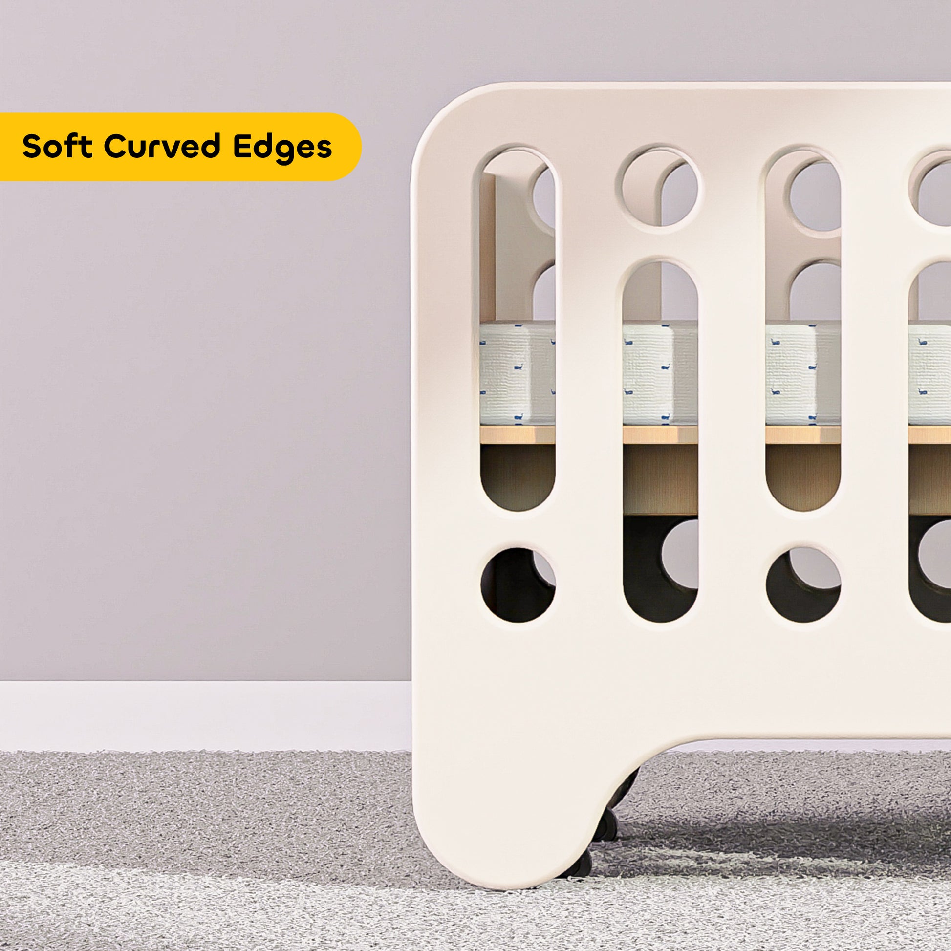 media_gallary Cocoon Crib With Wheels with Mattress 3