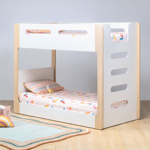 Double Decker Bunk Bed with 2 Mattresses