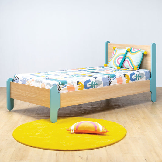 Wooden Single Bed Without Storage