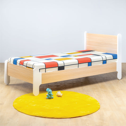 Wooden Single Bed with mattress