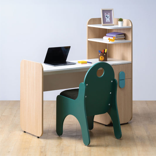 Infinity Study Desk & Jigsaw Green