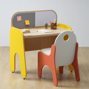 Rockstar Study Desk & Jigsaw Coral