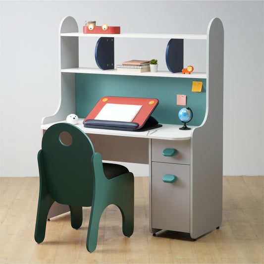 Allrounder Study Desk & Jigsaw Green