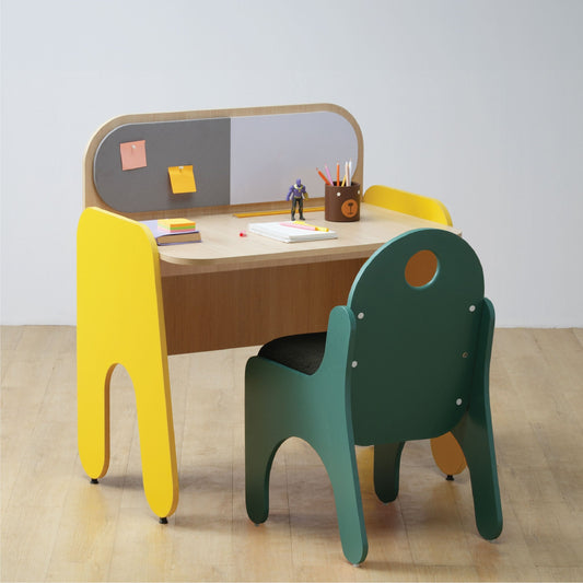 Rockstar Study Desk & Jigsaw Green