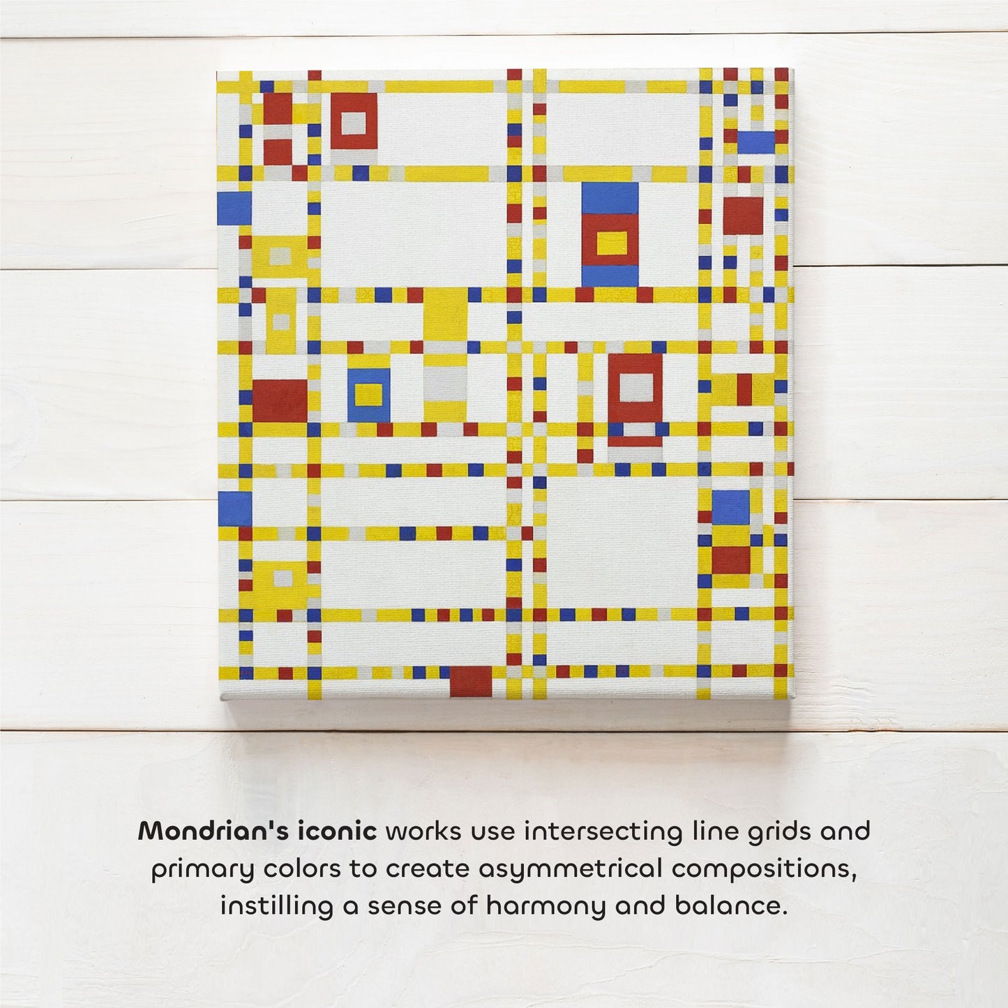 Mondrian’s Mosaic Queen Bedsheet