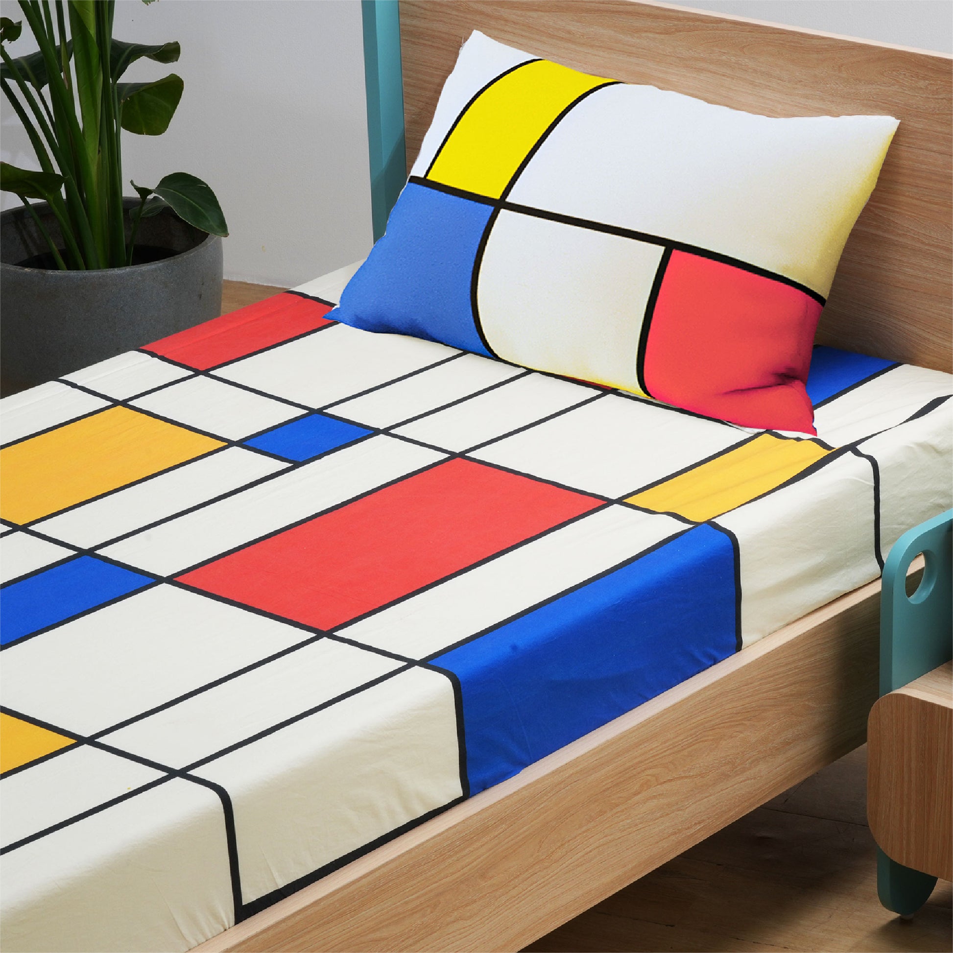 media_gallary Mondrian’s Mosaic Single Bedsheet 2