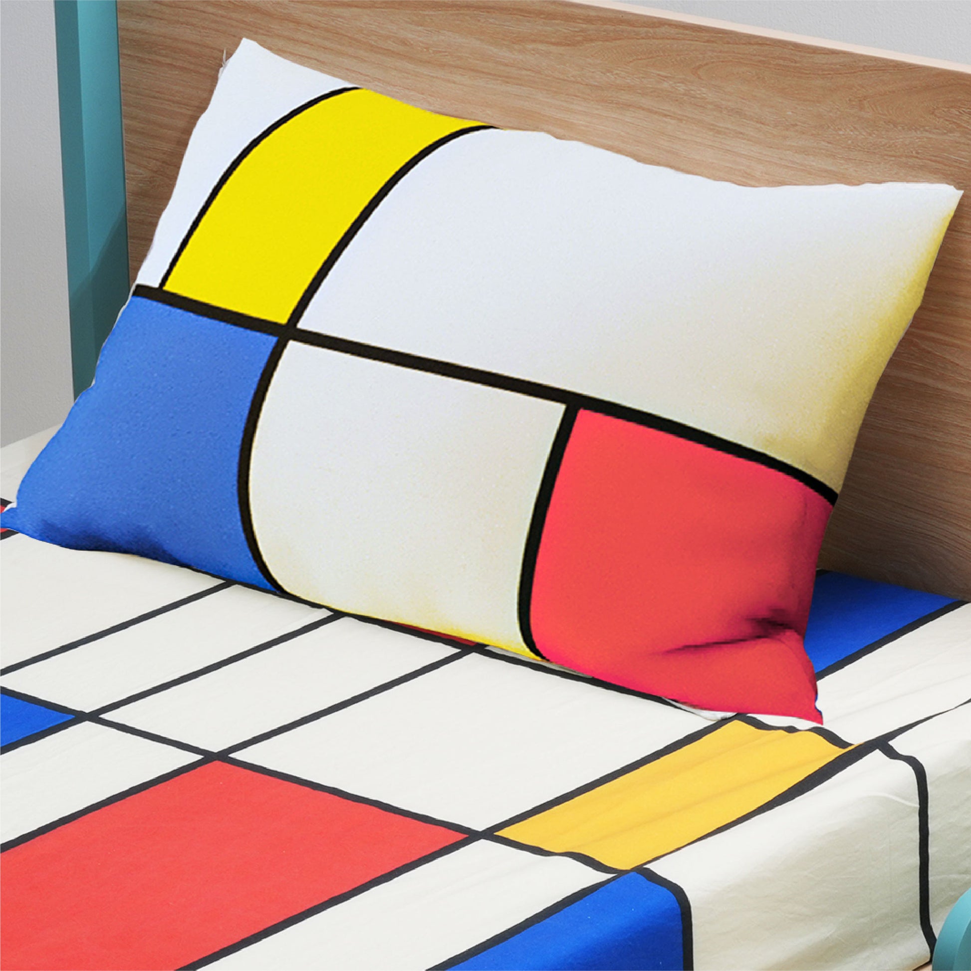 media_gallary Mondrian’s Mosaic Single Bedsheet 3