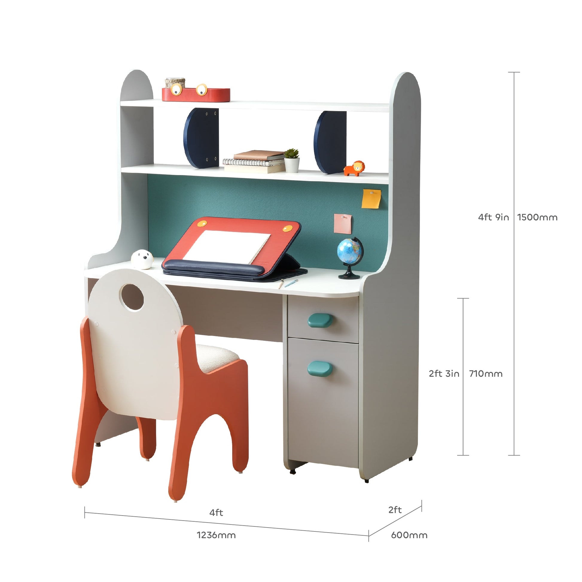 media_gallary Allrounder Study Desk & Jigsaw Coral 3