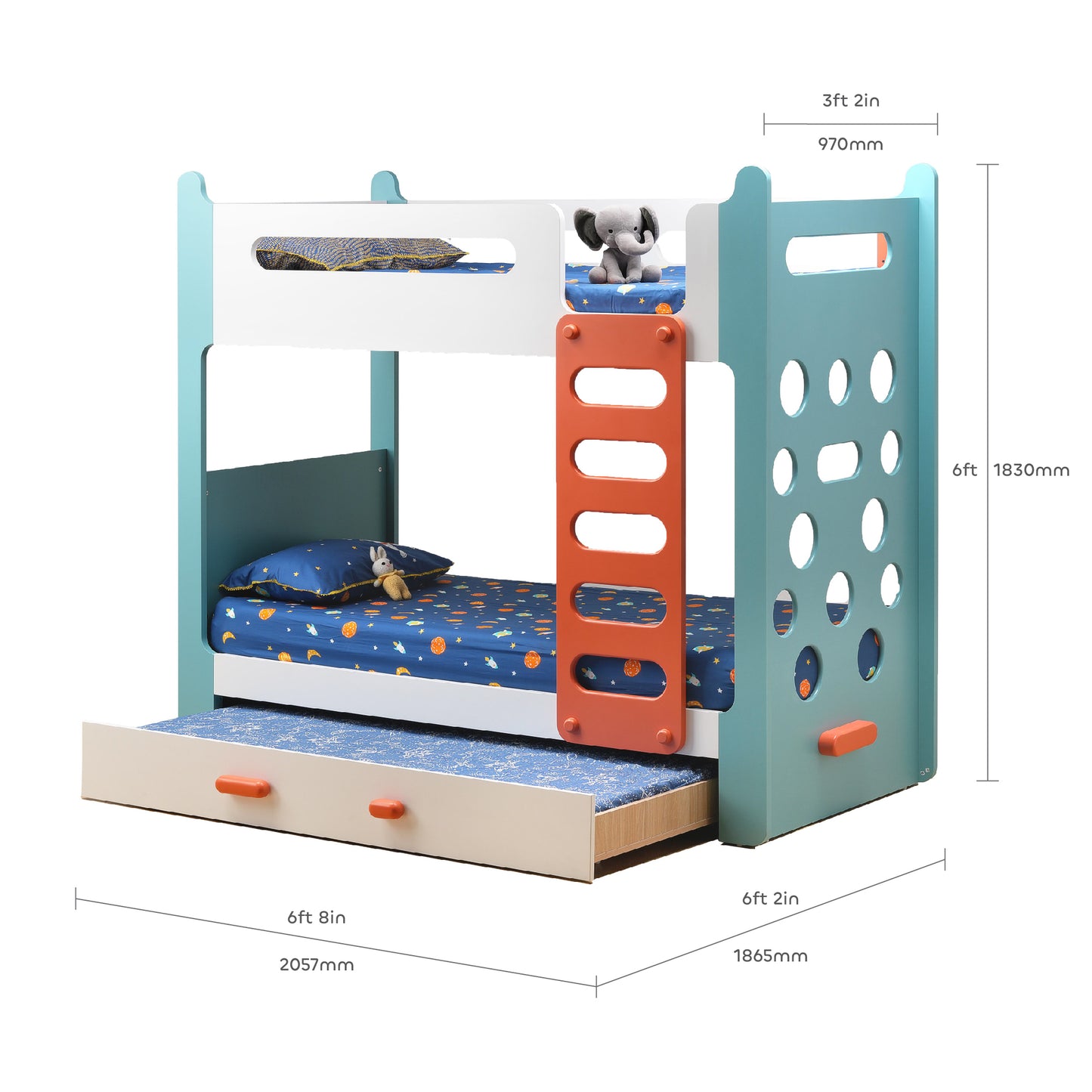 Climbr Bunk Bed with 2 Mattresses