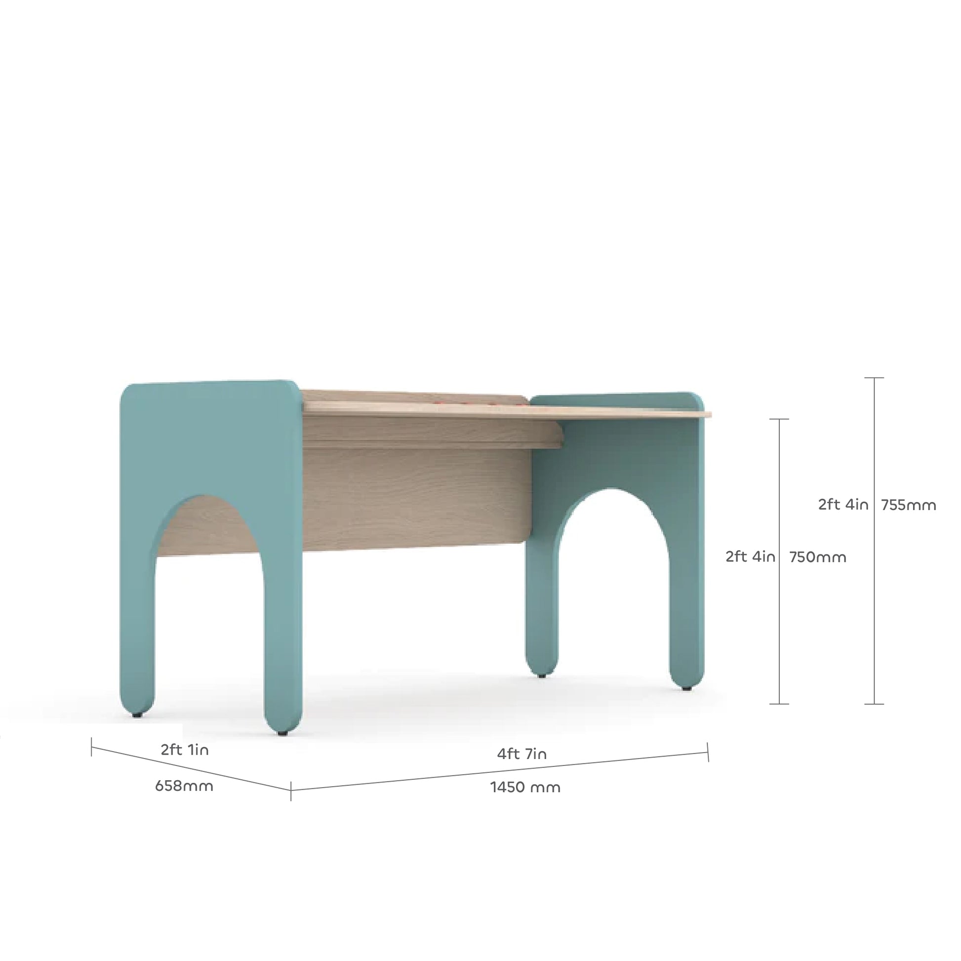 media_gallary Cubby Twin Seater Study Desk 4