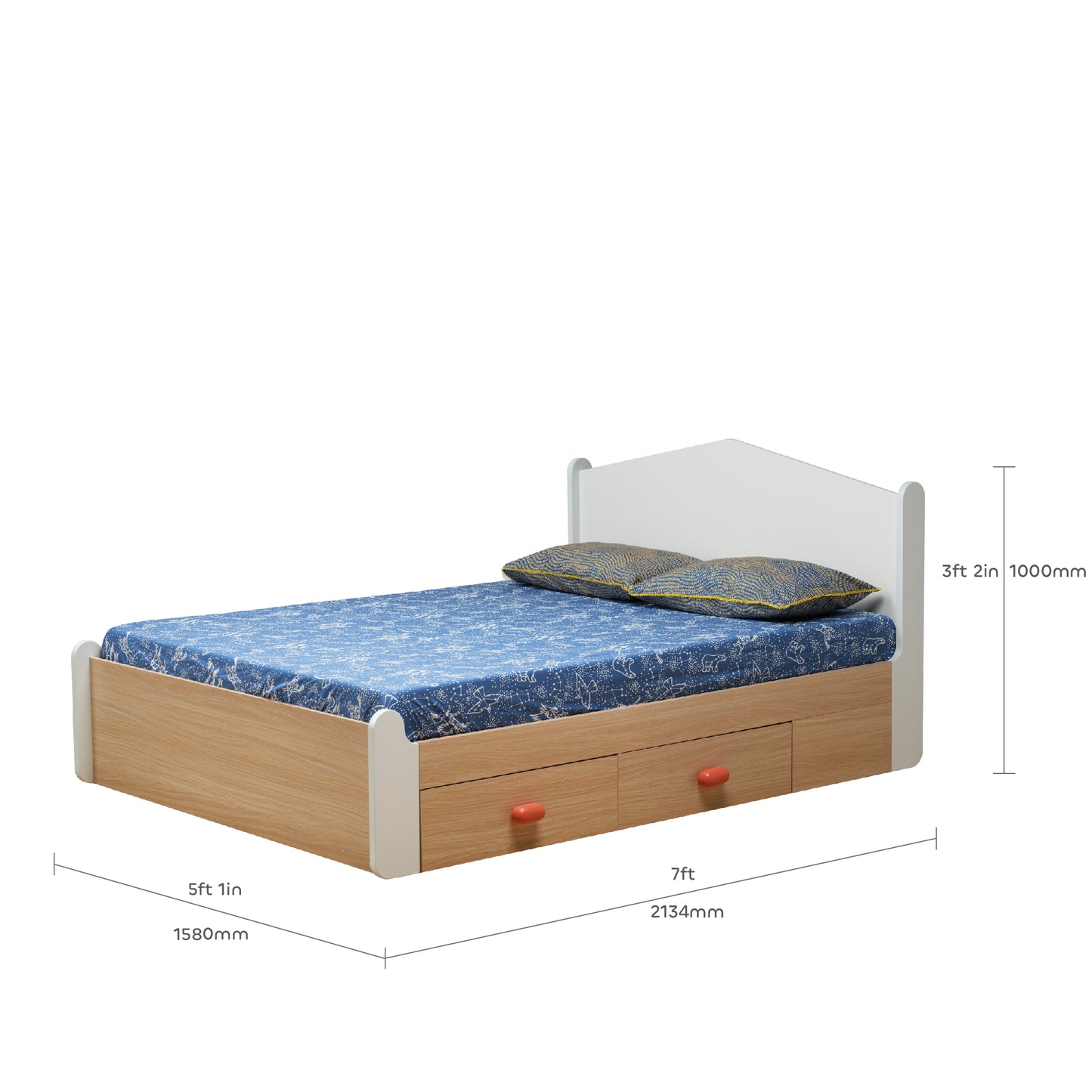 Secret Den Double Bed With Mattress
