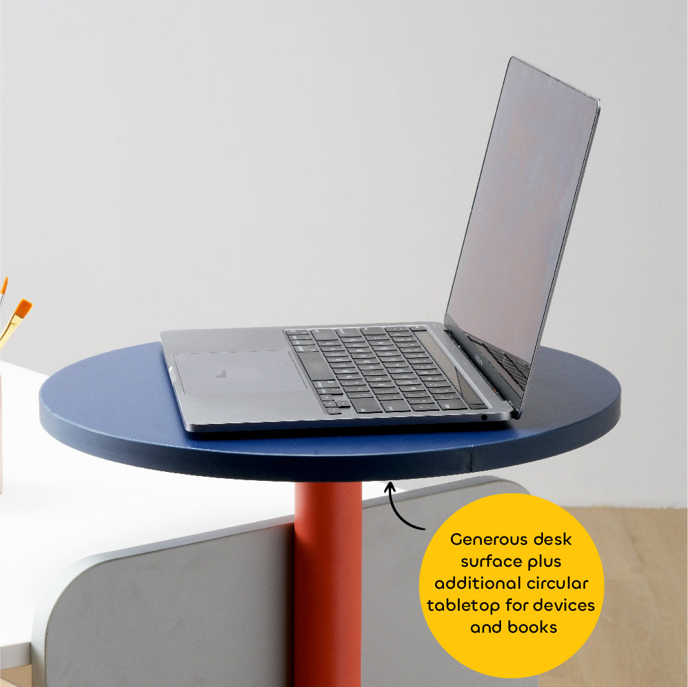 media_gallary Skyline Study Desk & Jigsaw Coral 5