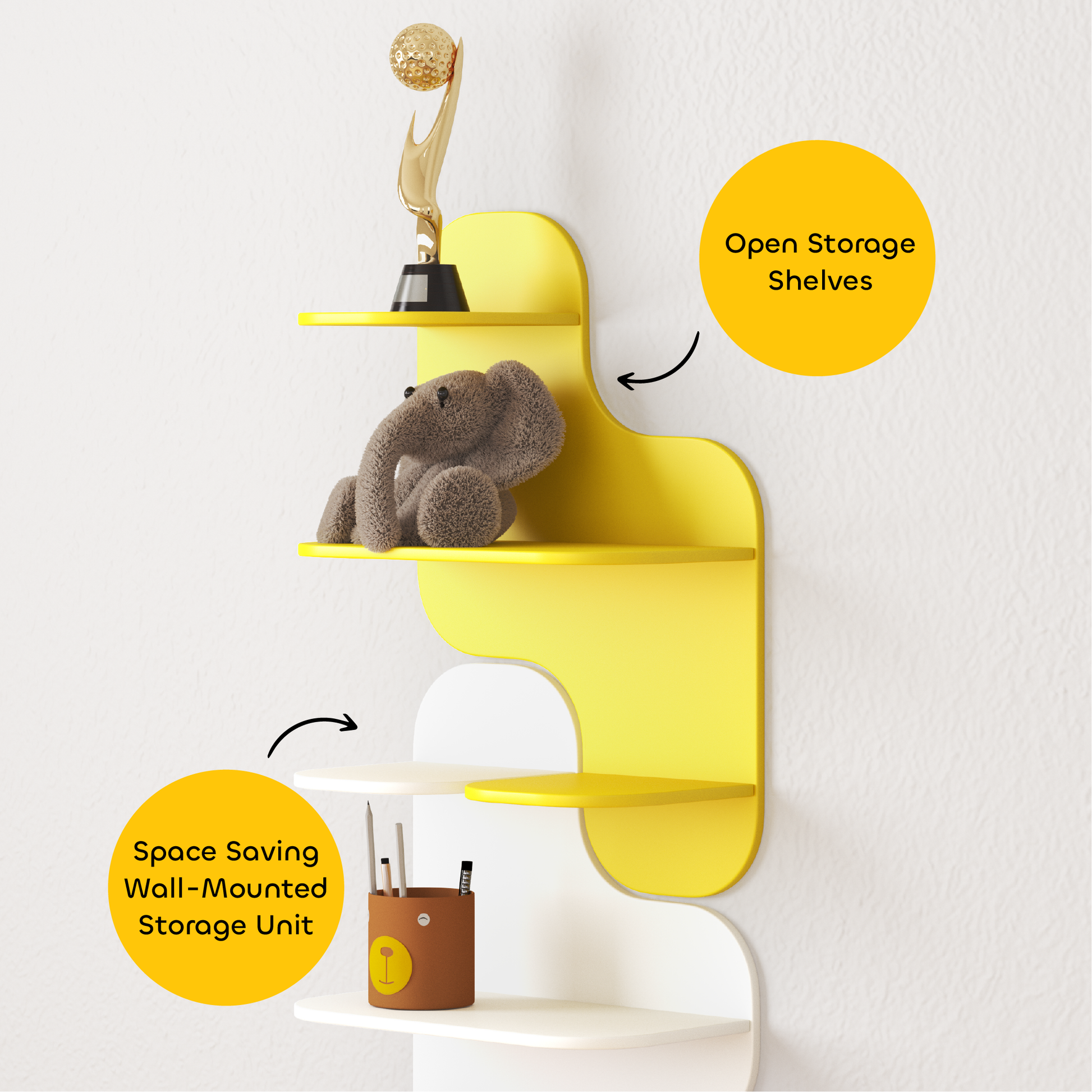 media_gallary Tetris Wall Shelf Unit 3