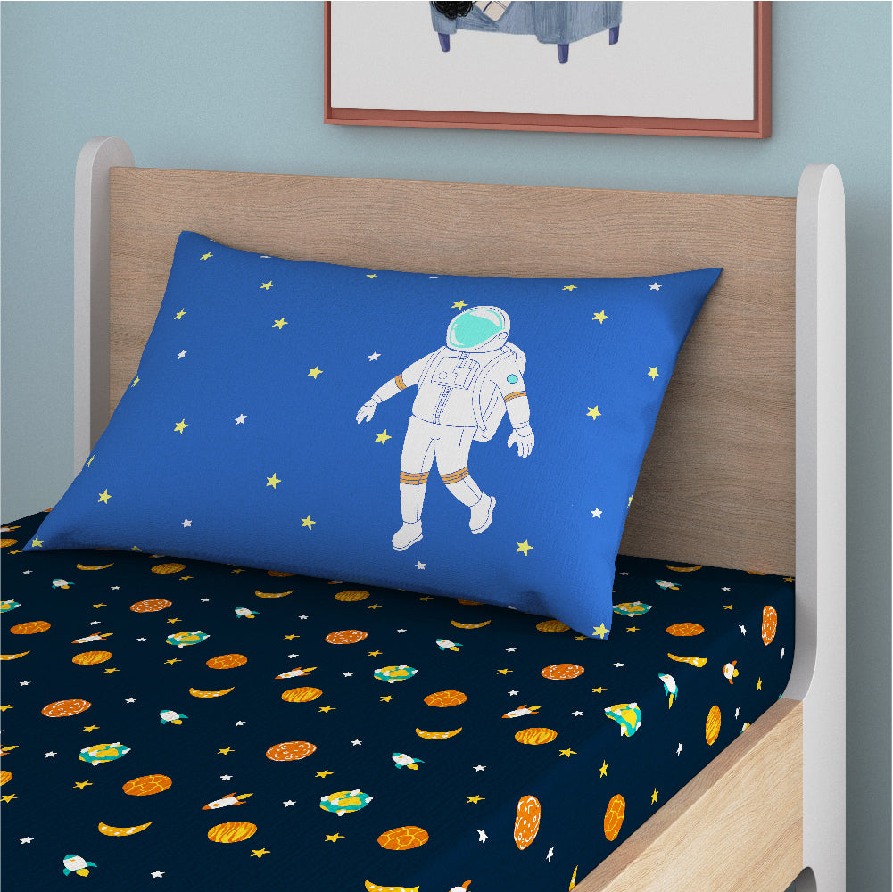 Astronuts Fitted Bedsheet, Single Size