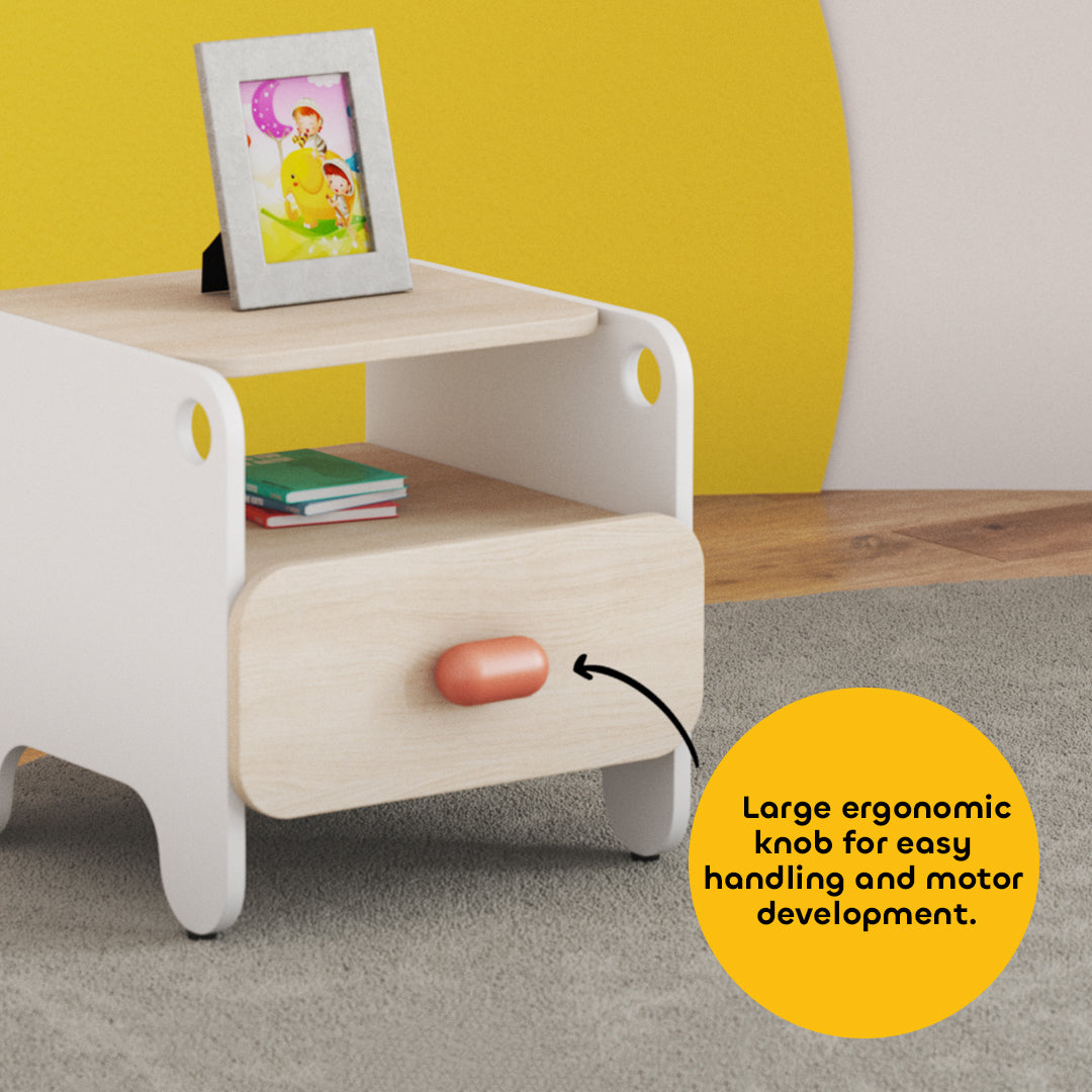 media_gallary Boop Bedside Table - White 6