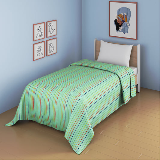 Cursive Lines Coverlet Single Bed Size