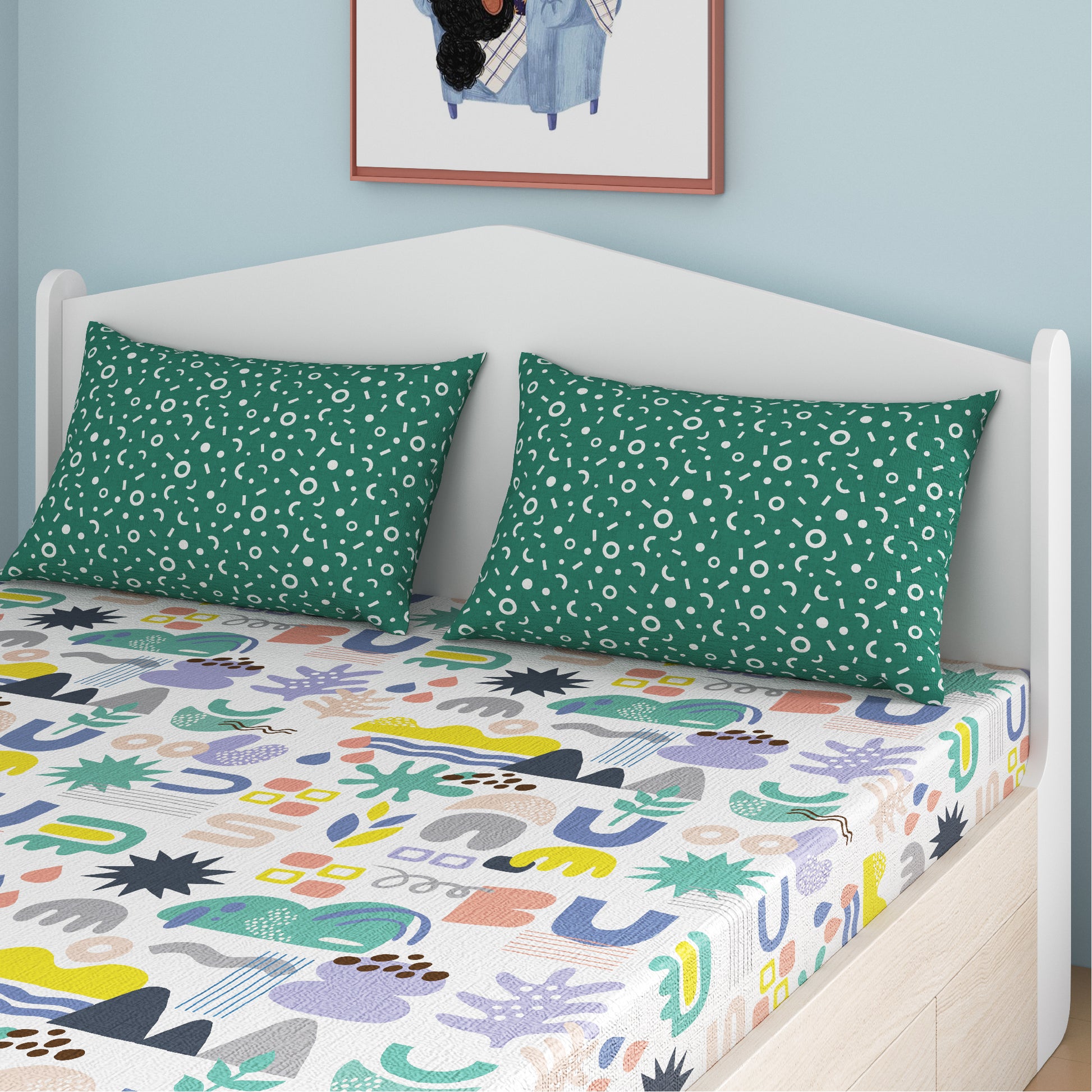 media_gallary Oodles of Doodles Fitted Bedsheet 3