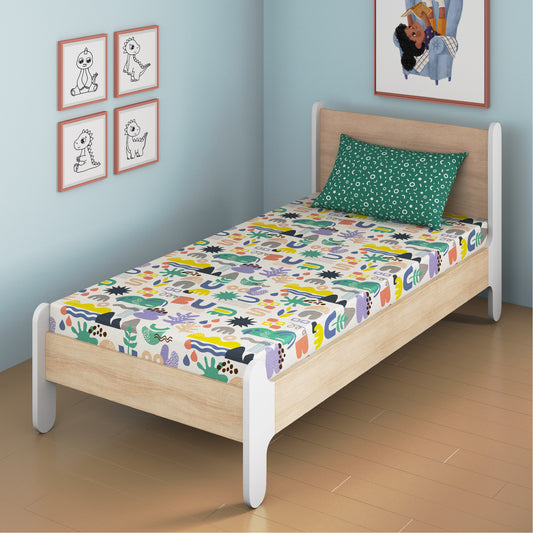 Oodles of Doodles Fitted Bedsheet, Single Size