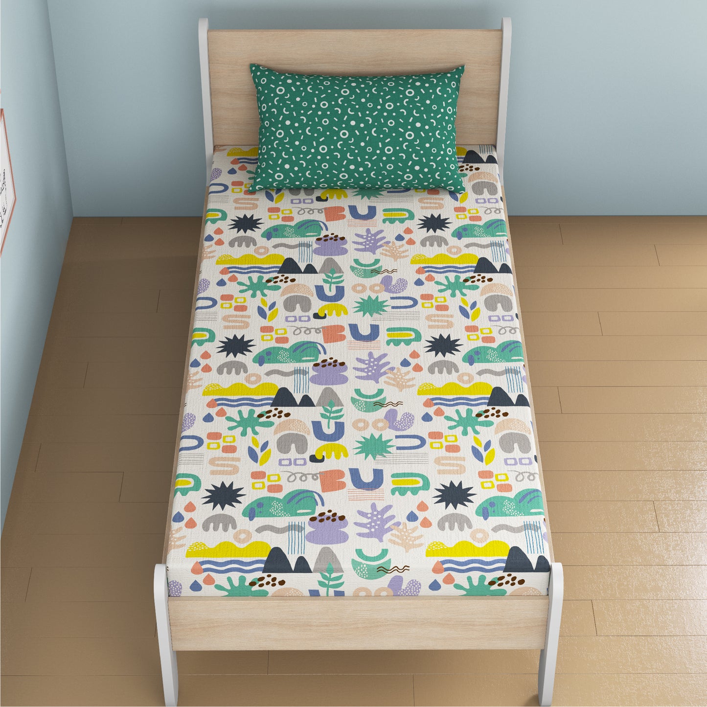 Oodles of Doodles Fitted Bedsheet, Single Size