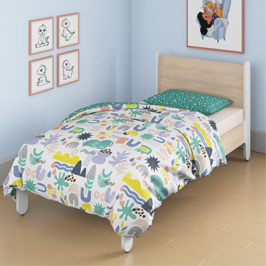 Oodles of Doodles Reversible AC Comforter Single Bed Size