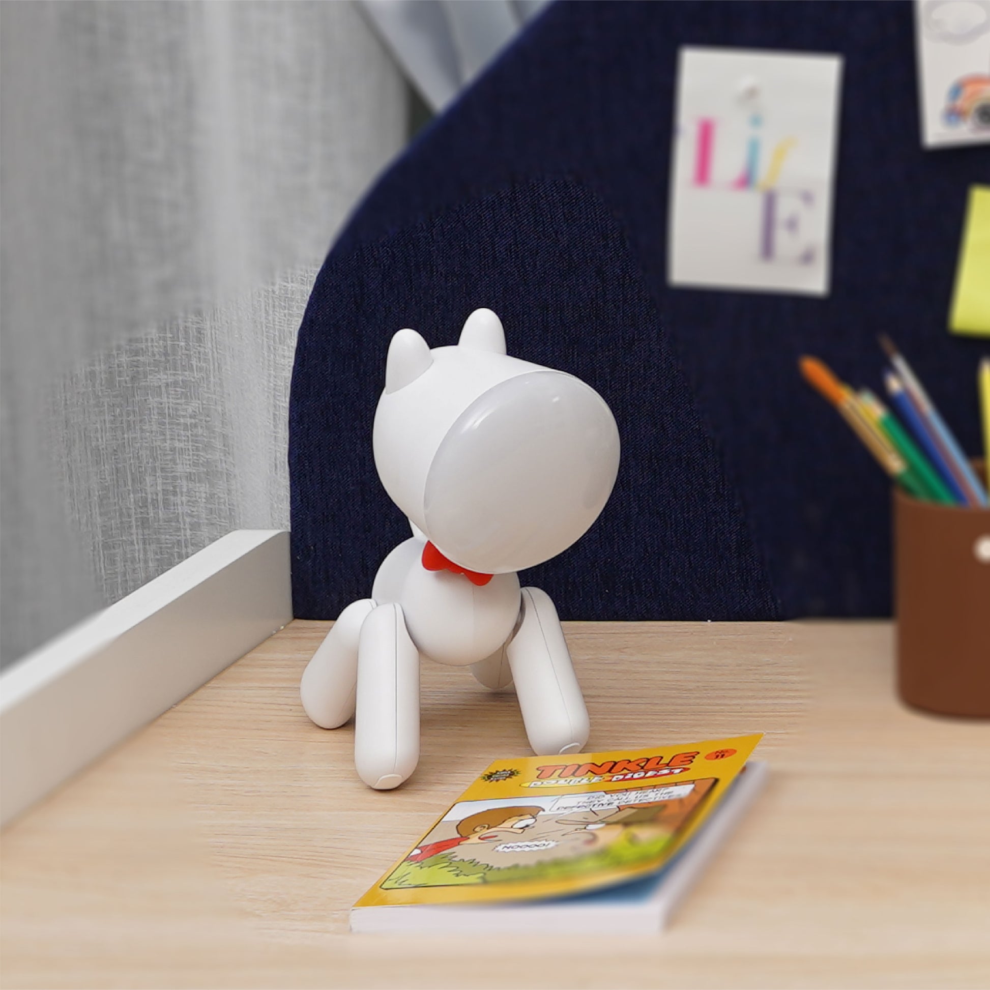 media_gallary Rechargeable Study Table Lamp for kids - woof woof 2